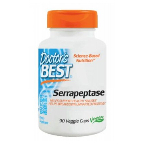 Foto 2 pulgar | Serrapeptase 90 Cápsulas Vegetarianas Supplement Doctors Best - Venta Internacional