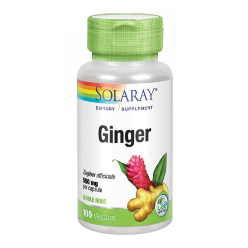 Foto 2 pulgar | Suplemento Solaray Ginger Root 100 Cápsulas - Venta Internacional
