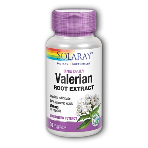 Suplemento de Extracto de Raíz de Valeriana Solaray 30 Cápsulas - Venta Internacional