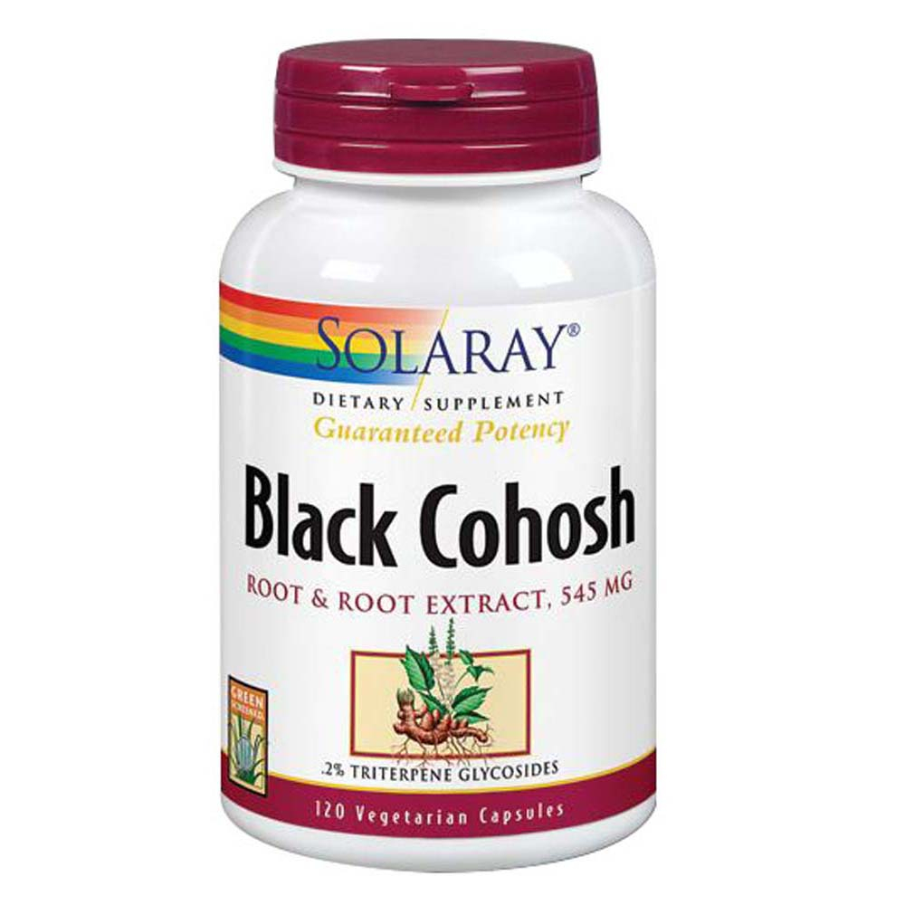 Foto 2 pulgar | Suplemento de Extracto de Raíz de Cohosh Negro Solaray 120 Cápsulas - Venta Internacional