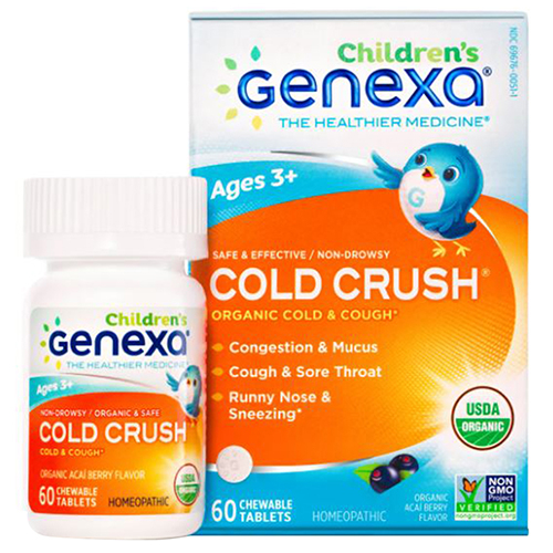 Foto 2 pulgar | Suplemento Genexa Organic Cold Crush Children 60 Comprimidos - Venta Internacional