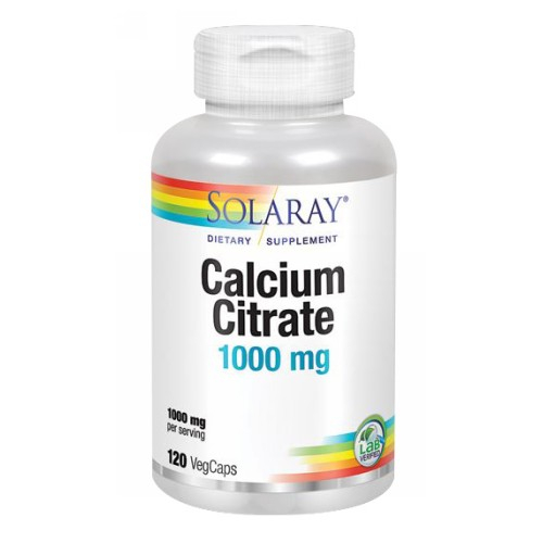 Foto 2 pulgar | Suplemento de Citrato de Calcio Solaray 120 Cápsulas 1000 mg - Venta Internacional