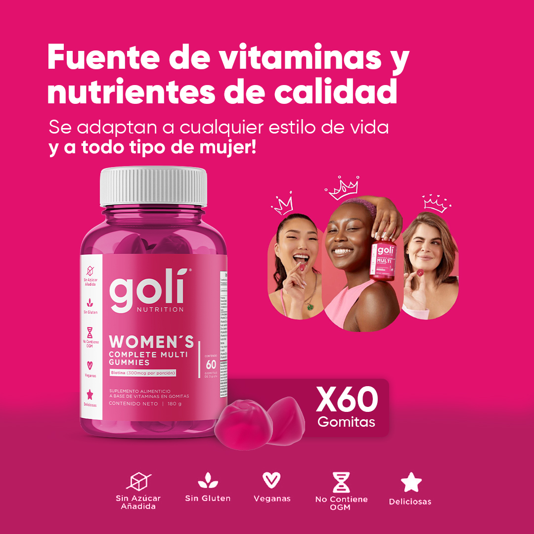 Foto 3 pulgar | Suplemento Goli Nutrition Women's de 60 Gomitas