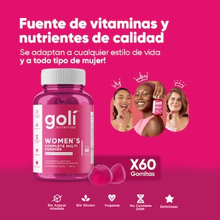 Foto 2 | Suplemento Goli Nutrition Women's de 60 Gomitas