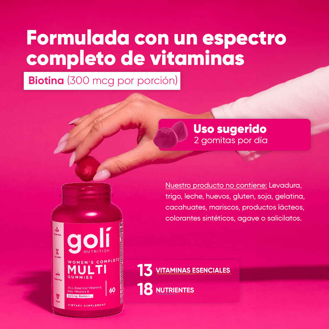 Foto 5 pulgar | Suplemento Goli Nutrition Women's de 60 Gomitas