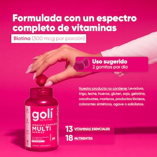 Foto 4 | Suplemento Goli Nutrition Women's de 60 Gomitas