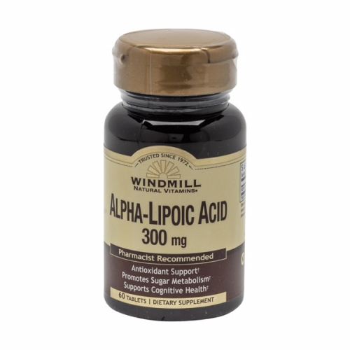 Foto 2 pulgar | Suplemento Windmill Health Ácido Alfa Lipoico 300 Mg 60 Comprimidos - Venta Internacional