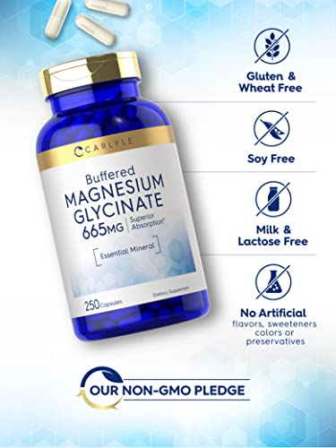 Foto 4 | Suplemento Carlyle Glicinato de Magnesio 250 Cápsulas-Venta Internacional
