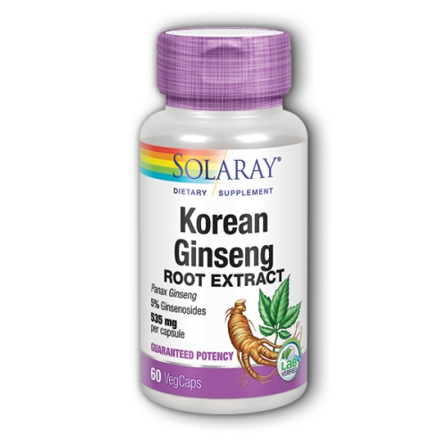 Foto 1 | Suplemento Solaray Con Extracto De Raíz De Ginseng Coreano 60 Cápsulas - Venta Internacional