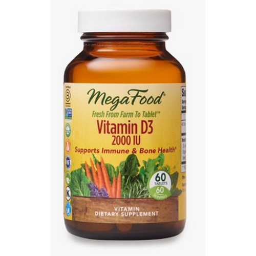 Foto 2 pulgar | Suplemento Megafood De Vitamina D3 2000 Ui 60 Tabletas - Venta Internacional