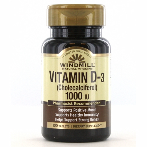 Foto 1 | Suplemento Windmill Health de Vitamina D 1000 Ui 100 Comprimidos - Venta Internacional