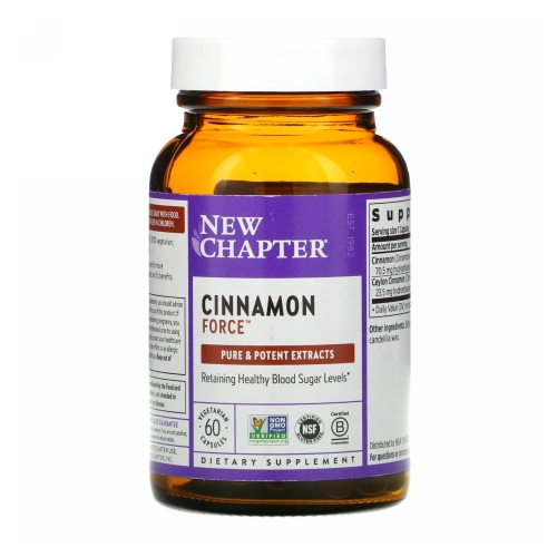 Foto 1 | Suplemento New Chapter Cinnamon Force 60 Cápsulas Vegetarianas - Venta Internacional
