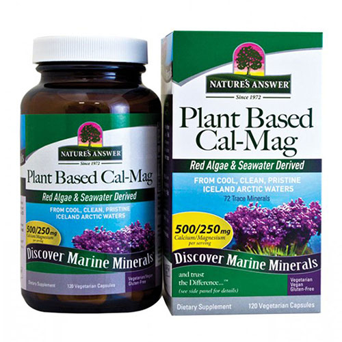 Foto 2 pulgar | Suplemento Cal-mag A Base De Plantas Nature's Answer 120 Cápsulas - Venta Internacional