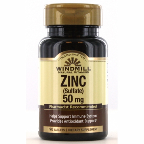Foto 2 pulgar | Suplemento Windmill Health Sulfato De Zinc 90 Comprimidos - Venta Internacional