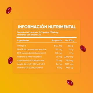Foto 3 | Suplemento Multiblue Omega 3 de 60 Cápsulas