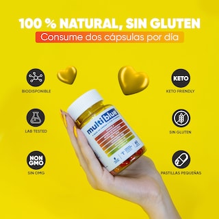 Foto 4 | Suplemento Multiblue Omega 3 de 60 Cápsulas