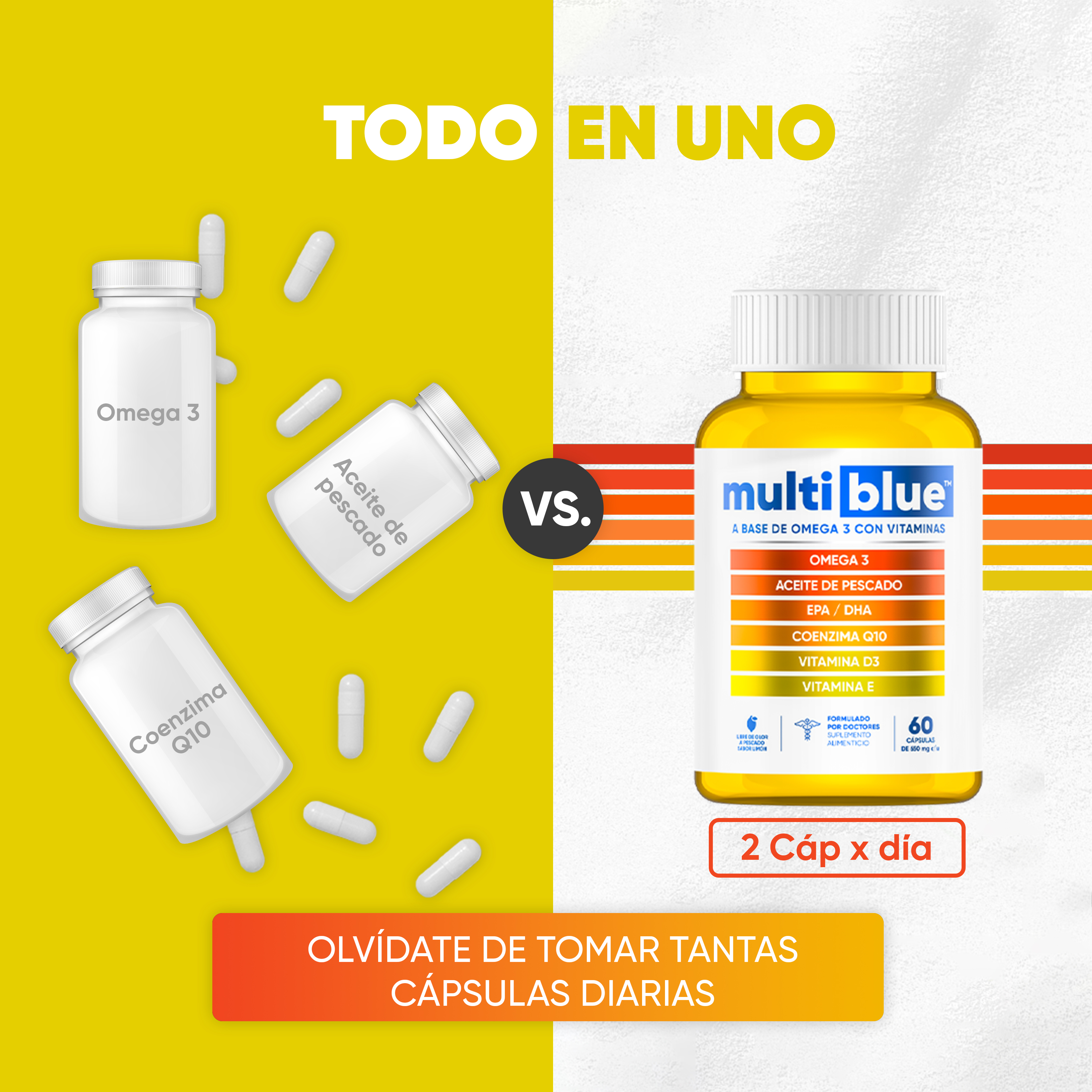 Foto 5 | Suplemento Multiblue Omega 3 de 60 Cápsulas