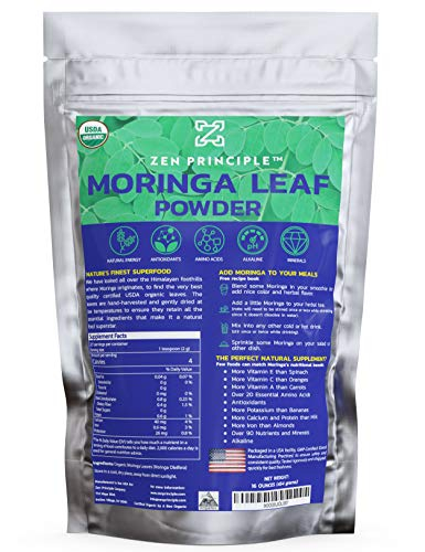 Foto 2 pulgar | Polvo De Hojas De Moringa Oleifera Zen Principle 454 G - Venta Internacional.