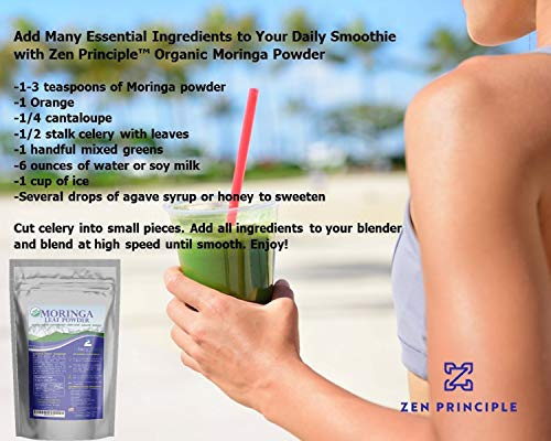 Foto 6 pulgar | Polvo De Hojas De Moringa Oleifera Zen Principle 454 G - Venta Internacional.