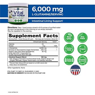 Foto 1 | Suplemento Vital Planet Vital Gut Renew Powder 200 Ml - Venta Internacional.