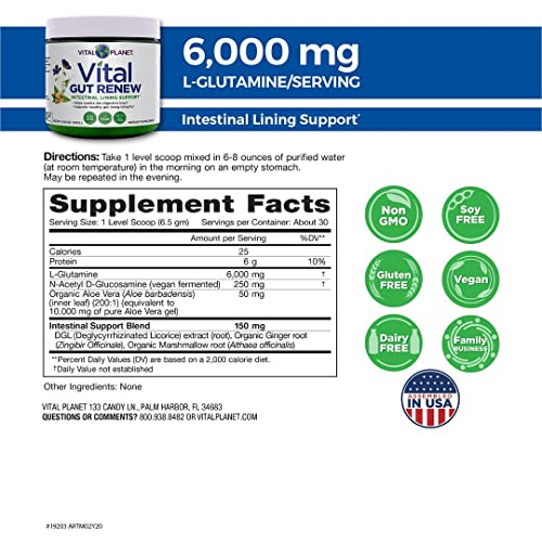 Foto 3 pulgar | Suplemento Vital Planet Vital Gut Renew Powder 200 Ml - Venta Internacional.