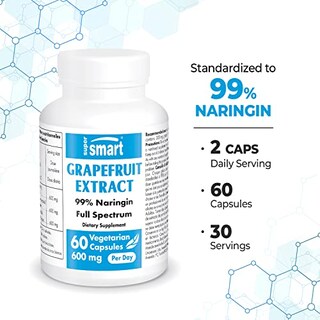 Foto 4 | Suplemento De Extracto De Pomelo Supersmart 600 Mg 60 Cápsulas - Venta Internacional.