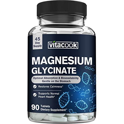 Foto 2 pulgar | Suplemento Vitacook Vitacook Glicinato De Magnesio 300 Mg 90 Ta - Venta Internacional.
