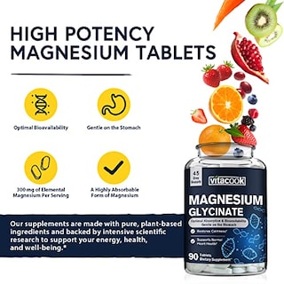 Foto 5 | Suplemento Vitacook Vitacook Glicinato De Magnesio 300 Mg 90 Ta - Venta Internacional.