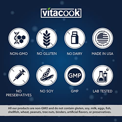 Foto 7 pulgar | Suplemento Vitacook Vitacook Glicinato De Magnesio 300 Mg 90 Ta - Venta Internacional.