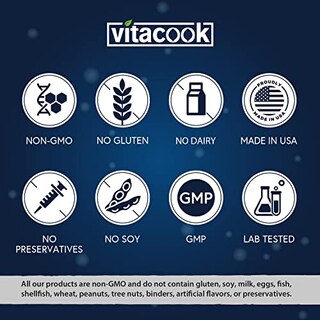 Foto 6 | Suplemento Vitacook Vitacook Glicinato De Magnesio 300 Mg 90 Ta - Venta Internacional.
