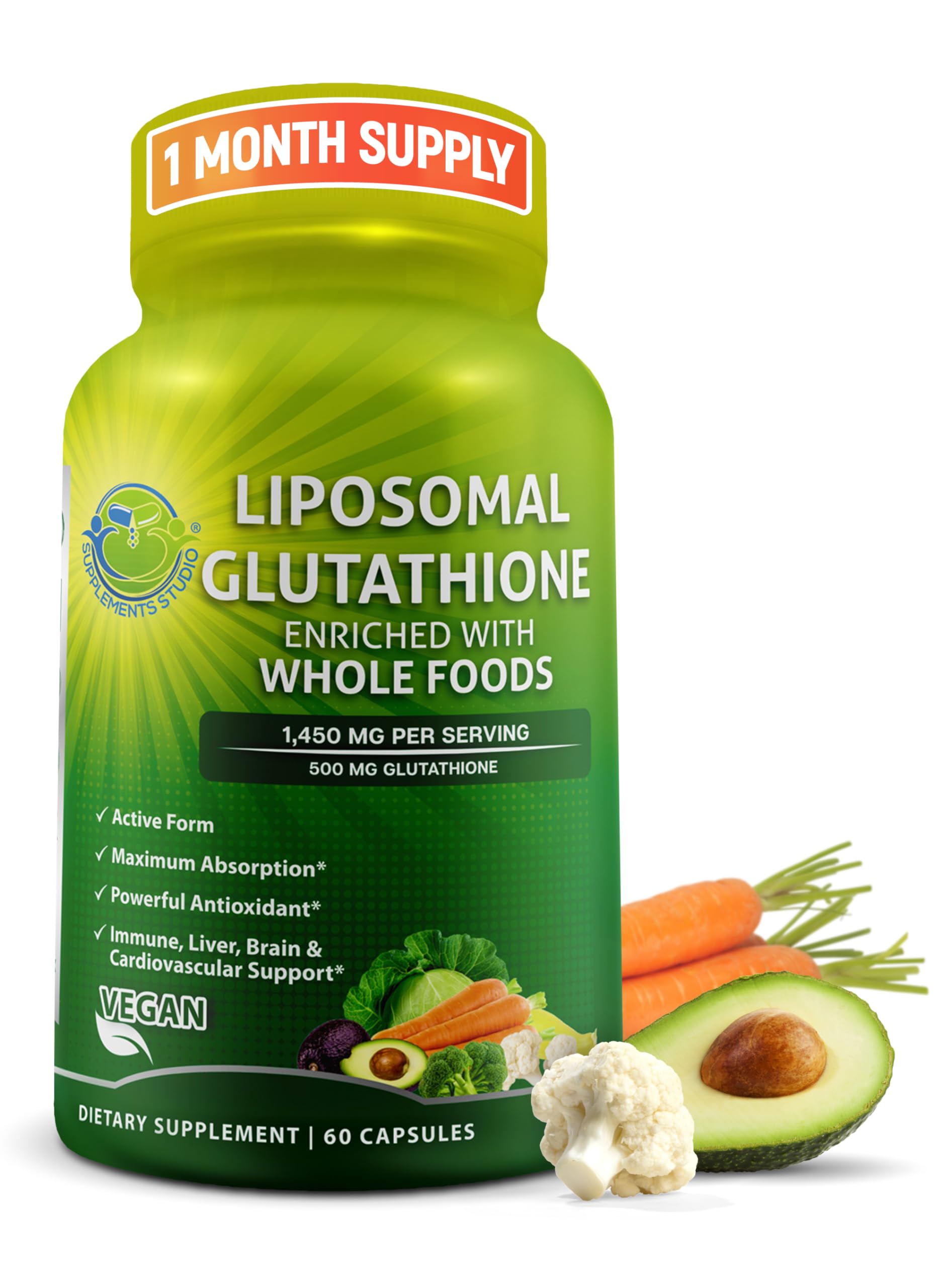 Foto 2 pulgar | Suplemento > Suplementos > Glutatión Liposomal Studio, 500 Mg - Venta Internacional.
