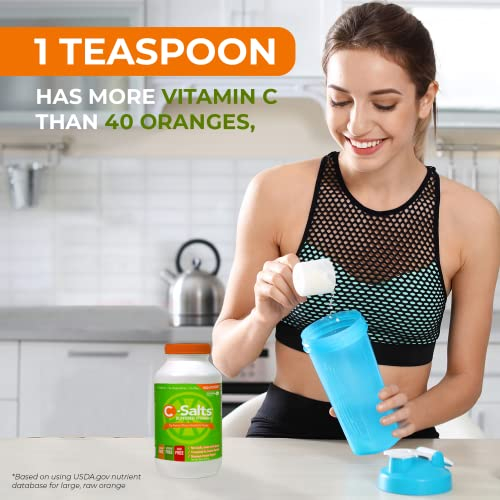 Foto 6 pulgar | Sales C De Vitamina C En Polvo 4000 Mg Con Calcio Y Magnesio 750 Ml - Venta Internacional.