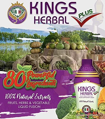 Foto 3 pulgar | Complemento Alimenticio Kings Herbal Plus 1000 Ml (2 Botellas) - Venta Internacional.