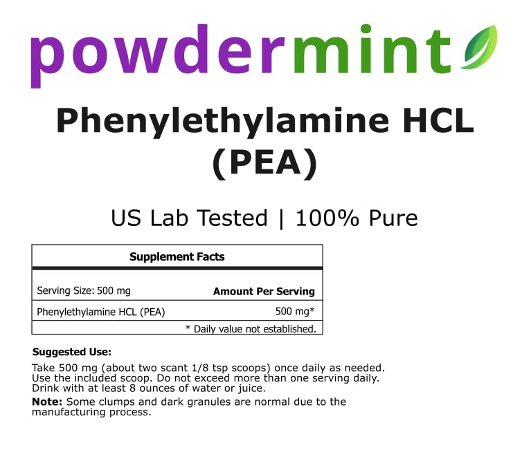 Foto 3 pulgar | Suplemento De Menta Feniletilamina Hcl (guisante) 125 G - Venta Internacional.