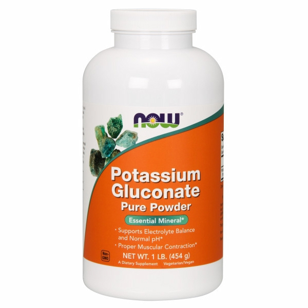 Foto 2 pulgar | Supplement Now Foods: Gluconato De Potasio, 454 G - Venta Internacional.