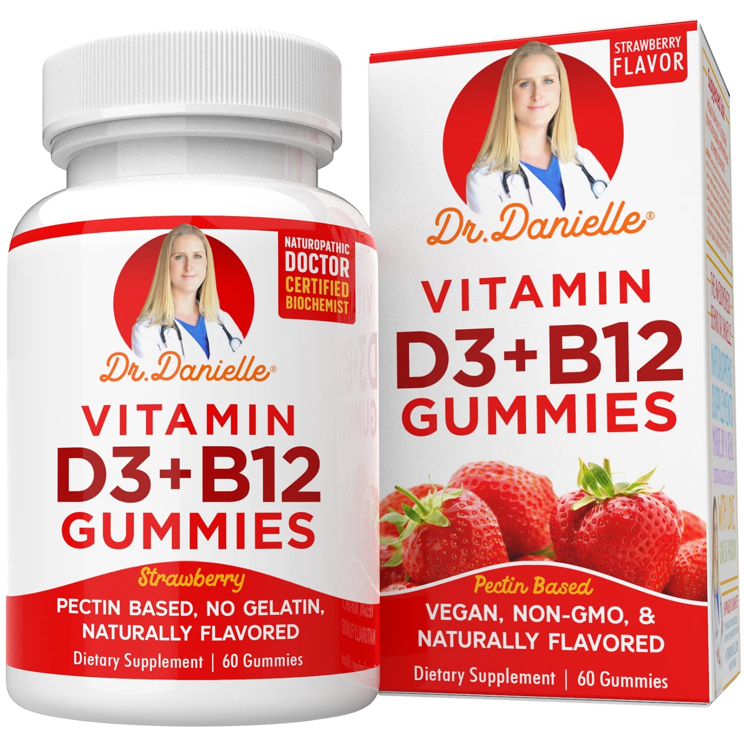 Foto 2 pulgar | Suplemento Dr. Danielle Con Vitamina D3 Y B12 En Gomitas Veganas - Venta Internacional.