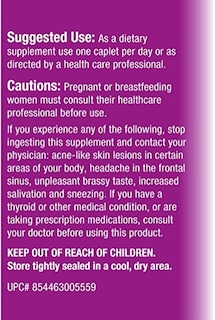 Foto 3 | Suplemento Relentless Improvement Iodine Sublime 12,5 Mg 200 - Venta Internacional.