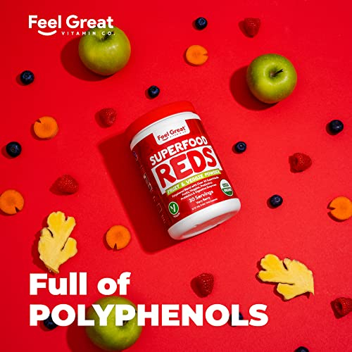 Foto 4 pulgar | Suplemento Feel Great 365 Organic Superfood Reds En Polvo - Venta Internacional.