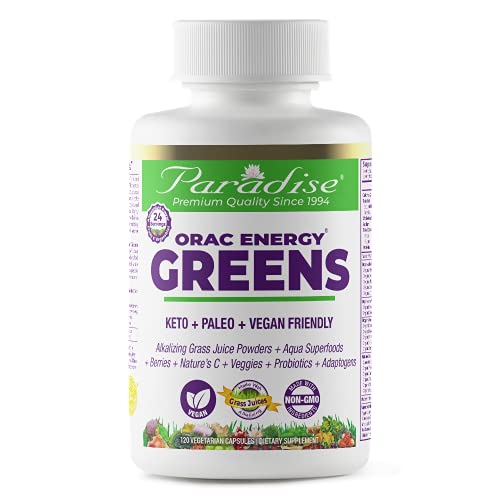 Suplemento Paradise Herbs Orac Energy Greens 120 Cápsulas - Venta Internacional.