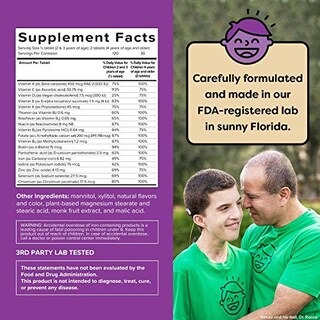 Foto 3 | Suplemento Multivitamínico Renzo's Picky Eater Kids, 60 Tabletas - Venta Internacional.