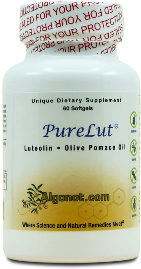 Foto 2 pulgar | Complemente Algonot Purelut 60 Cápsulas De Gel Con 100 Mg De Luteolina - Venta Internacional.