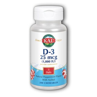 Foto 1 | Suplemento Kal D-3 Chewable 200 Masticables - Venta Internacional.