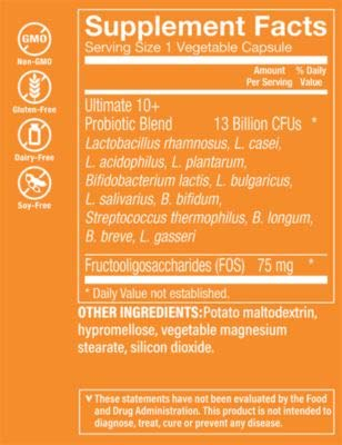 Foto 2 | Complementa The Vitamin Shoppe Ultimate 10+ Probióticos 13b Cf - Venta Internacional.