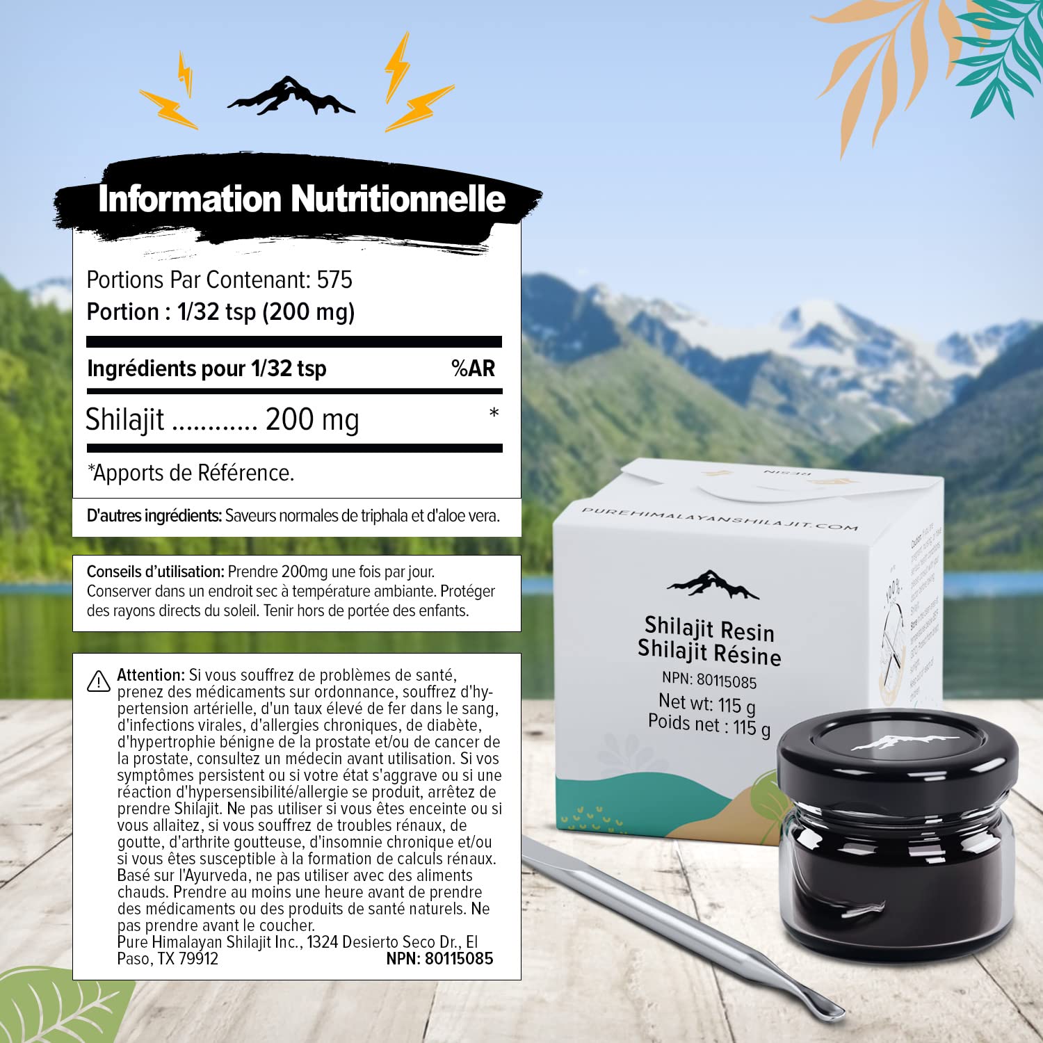 Foto 6 pulgar | Resina Pura Del Himalaya De Shilajit, 115 G, Con Cuchara, 100% Auténtica - Venta Internacional.