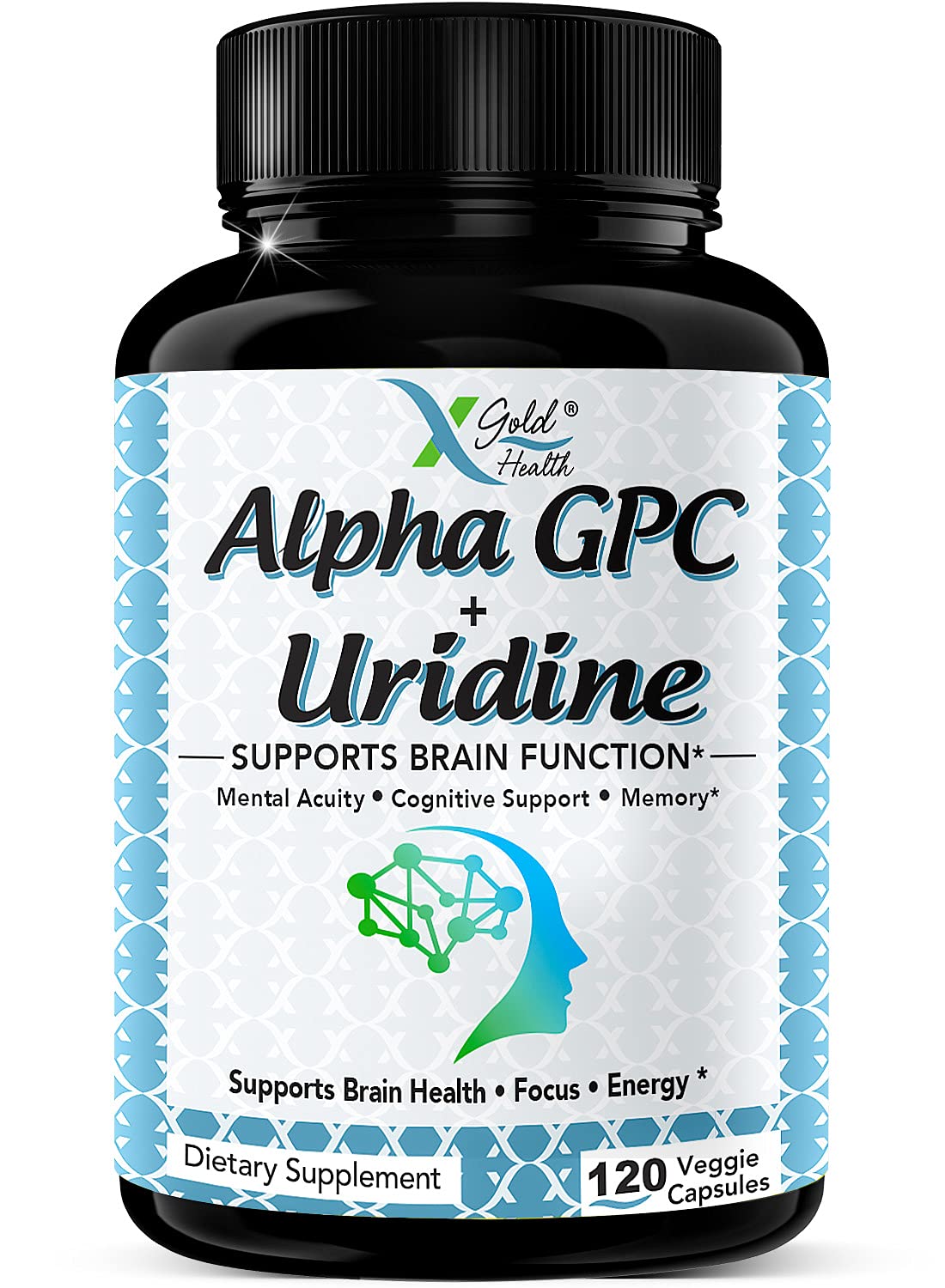Foto 1 | Suplemento X Gold Health Alpha Gpc Colina 600 Mg + Uridina 3 - Venta Internacional.