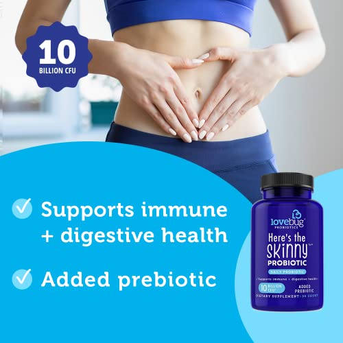 Foto 7 pulgar | Suplemento Lovebug Here's The Skinny Probiotics 10 Mil Millones De C - Venta Internacional.