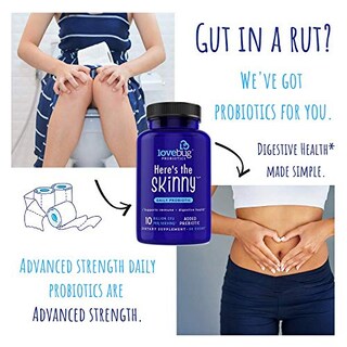 Foto 7 | Suplemento Lovebug Here's The Skinny Probiotics 10 Mil Millones De C - Venta Internacional.