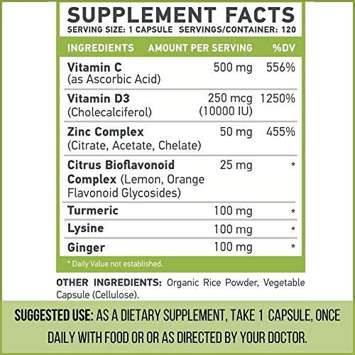 Foto 3 pulgar | Suplemento Muscle Food Labs Cdz: Jengibre, Lisina Y Cúrcuma - Venta Internacional.