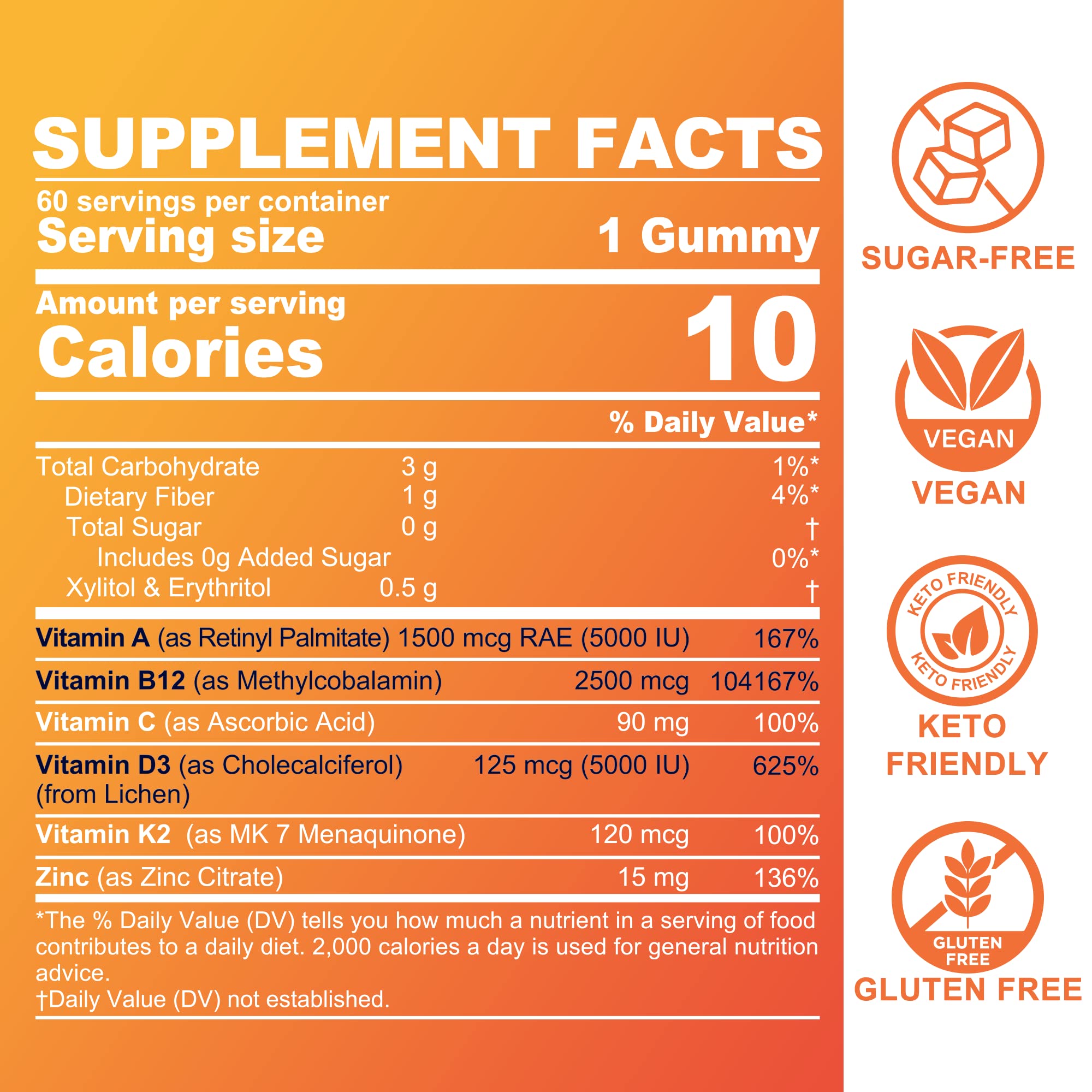 Foto 4 pulgar | Suplemento De Gomitas Neviss Con Vitamina Adk+ B12 Sin Azúcar Para Adultos - Venta Internacional.