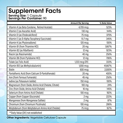 Foto 4 pulgar | Suplemento Multivitamínico Bariátrico Shiny Leaf 90 Cápsulas - Venta Internacional.